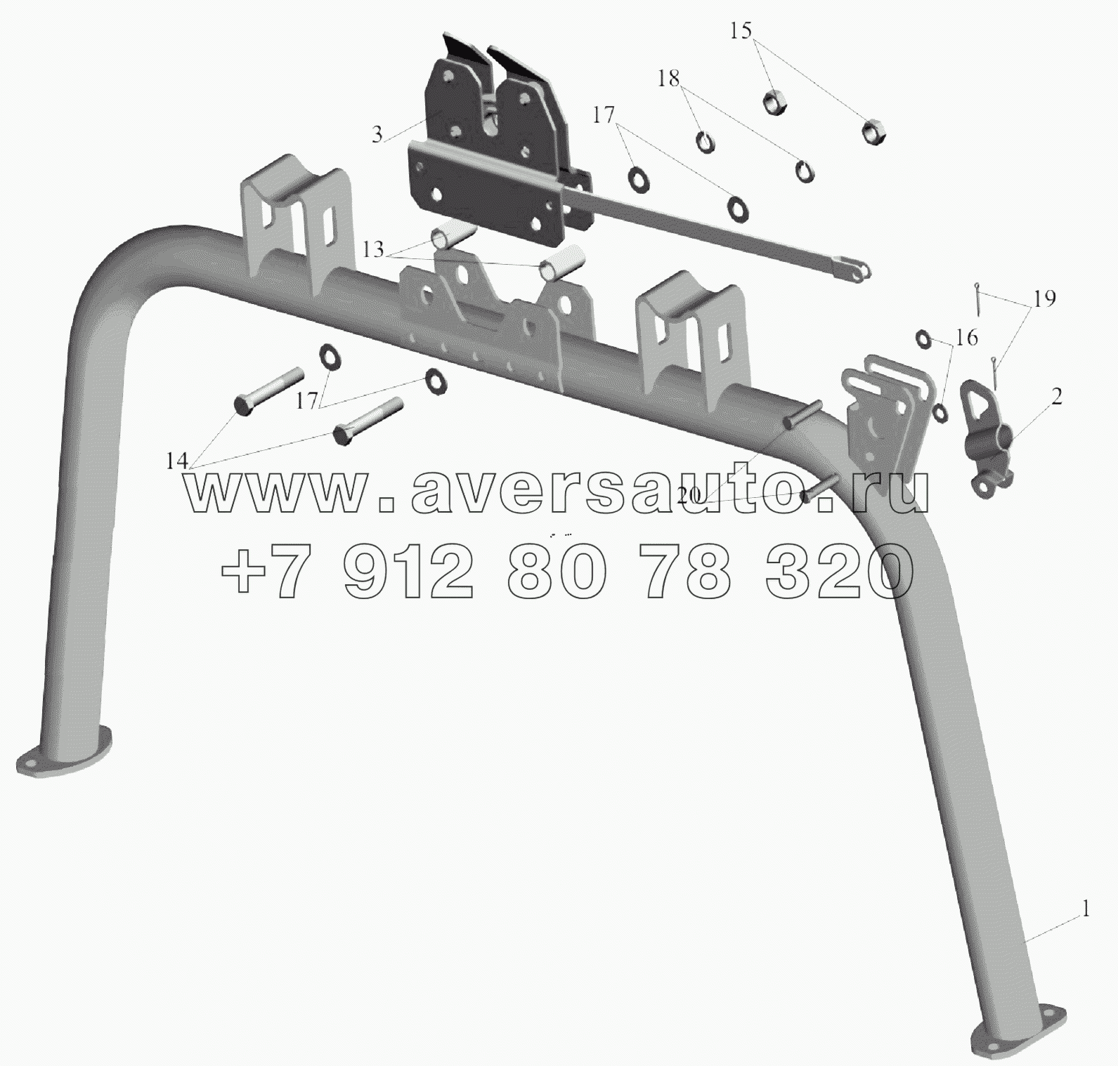 Балка опоры кабины 5551-5001660